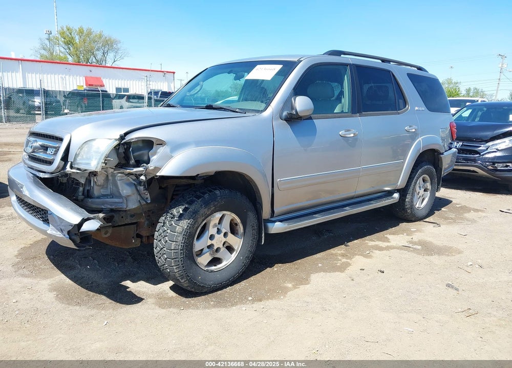 2002 TOYOTA SEQUOIA LIMITED V8 VIN: 5TDBT48A12S059689