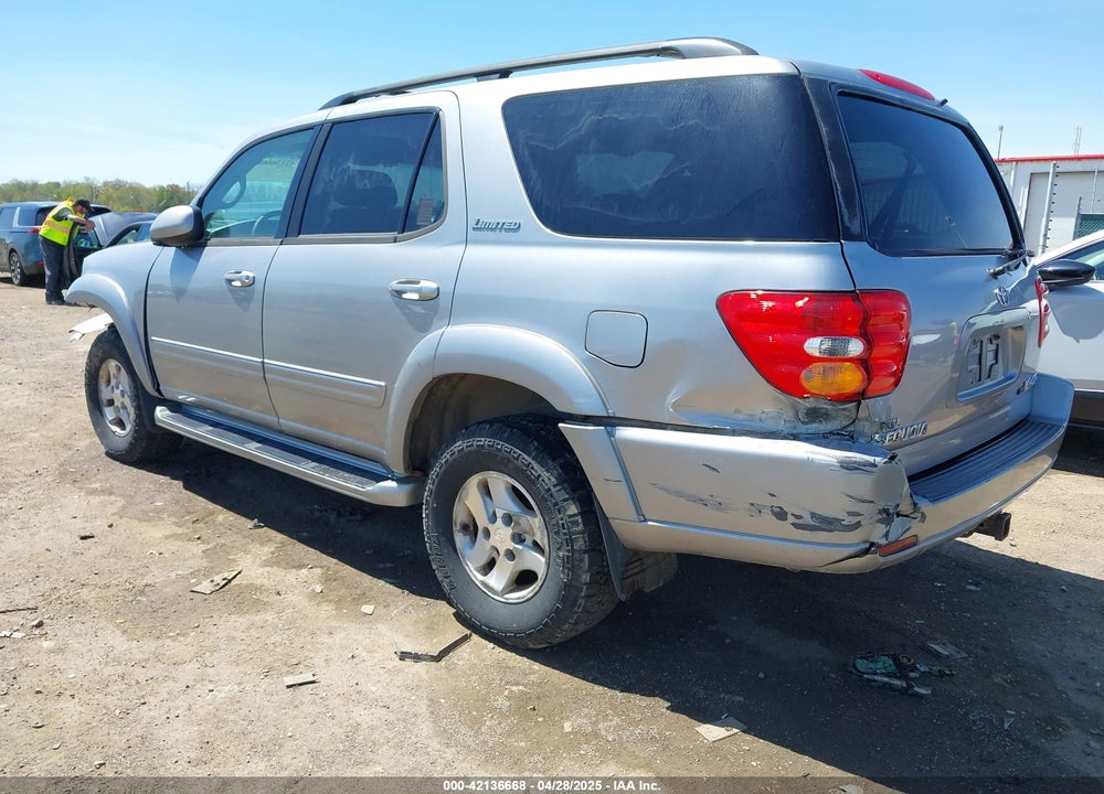 2002 TOYOTA SEQUOIA LIMITED V8 VIN: 5TDBT48A12S059689