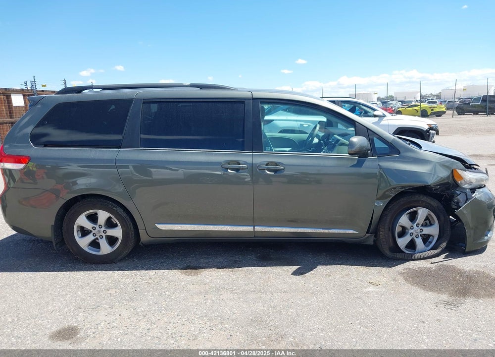 2012 TOYOTA SIENNA LE V6 8 PASSENGER VIN: 5TDKK3DC3CS185395