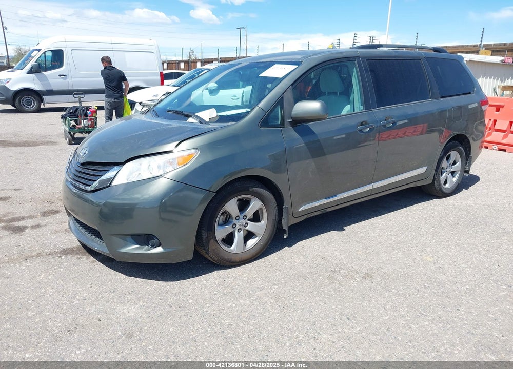 2012 TOYOTA SIENNA LE V6 8 PASSENGER VIN: 5TDKK3DC3CS185395