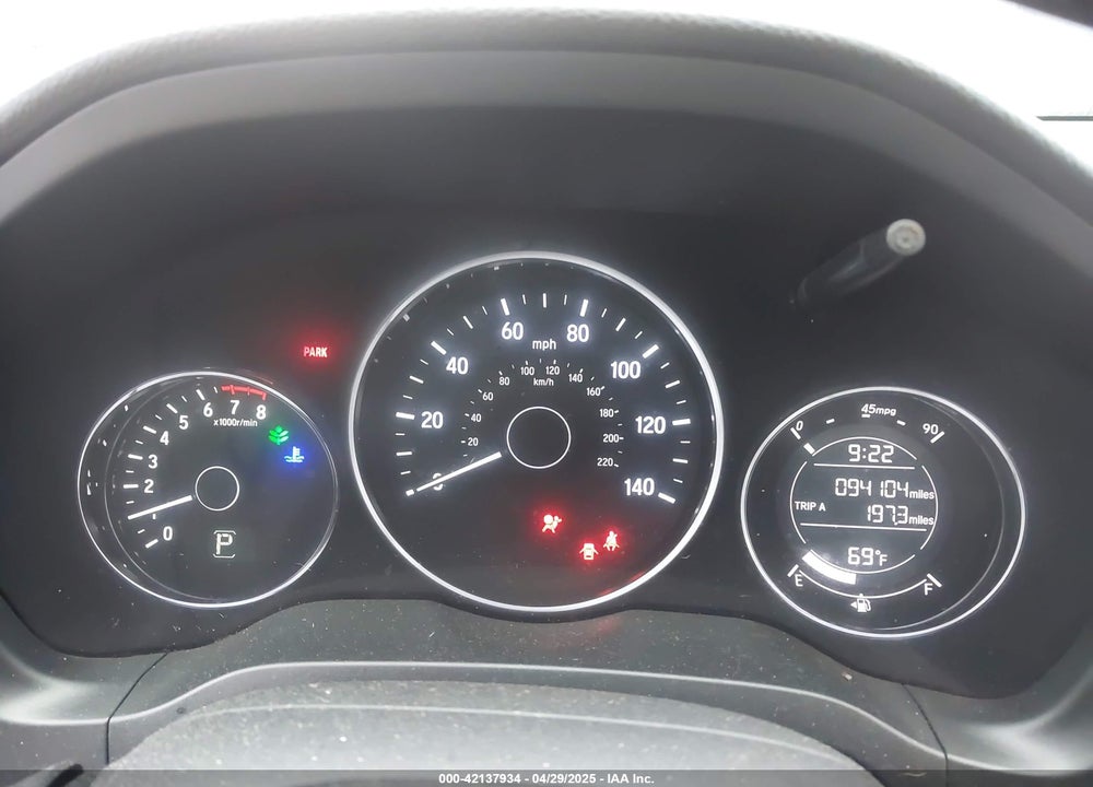 2018 HONDA HR-V VIN: 3CZRU5H77JM701136