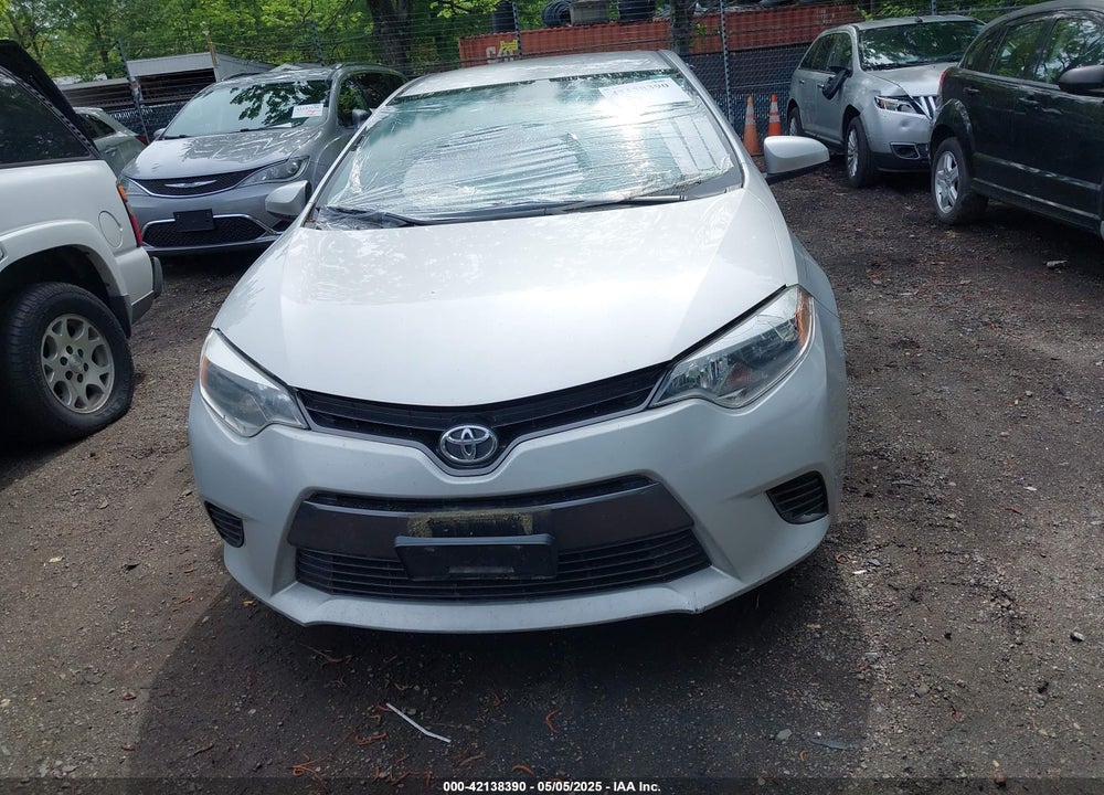2016 TOYOTA COROLLA LE VIN: 2T1BURHEXGC508851