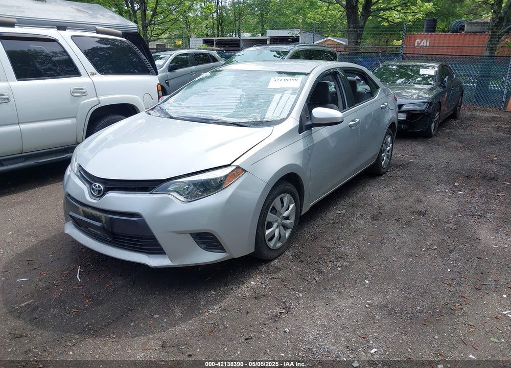 2016 TOYOTA COROLLA LE VIN: 2T1BURHEXGC508851