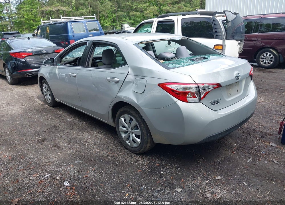 2016 TOYOTA COROLLA LE VIN: 2T1BURHEXGC508851