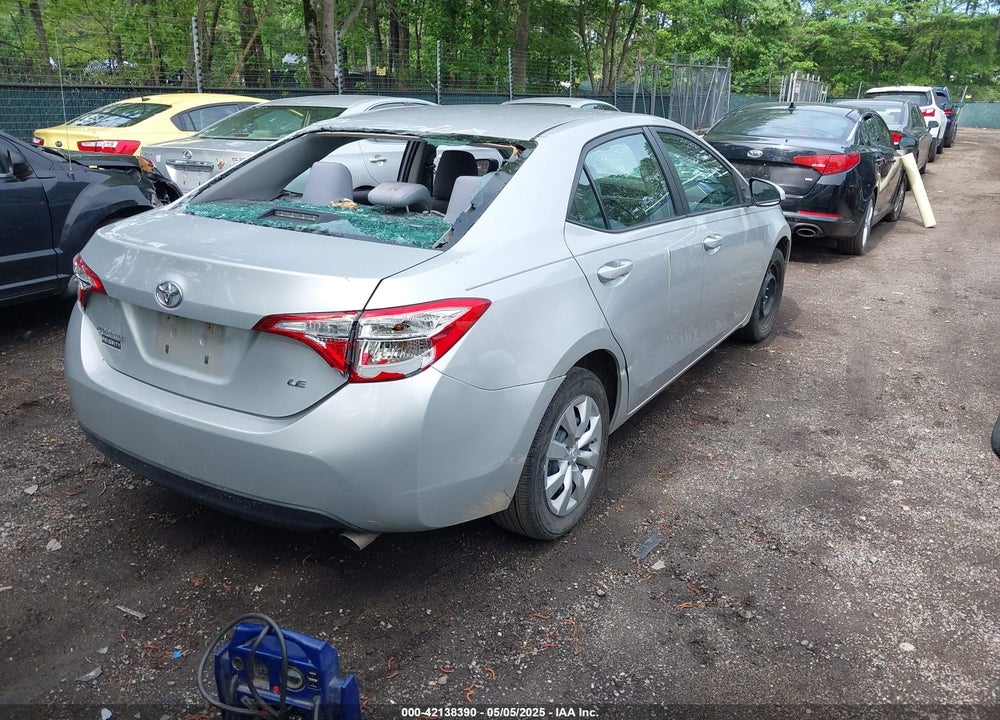2016 TOYOTA COROLLA LE VIN: 2T1BURHEXGC508851