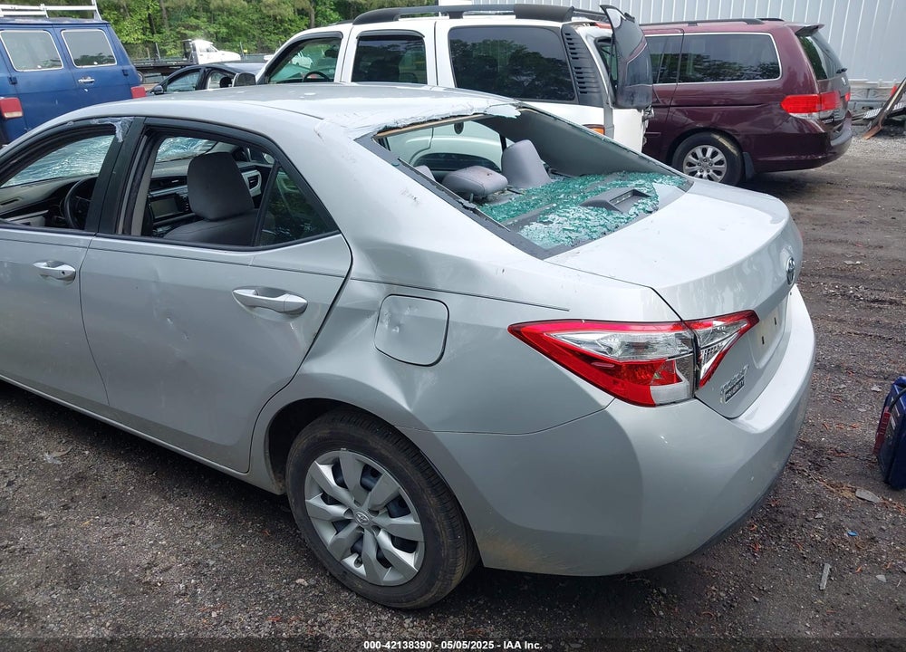 2016 TOYOTA COROLLA LE VIN: 2T1BURHEXGC508851