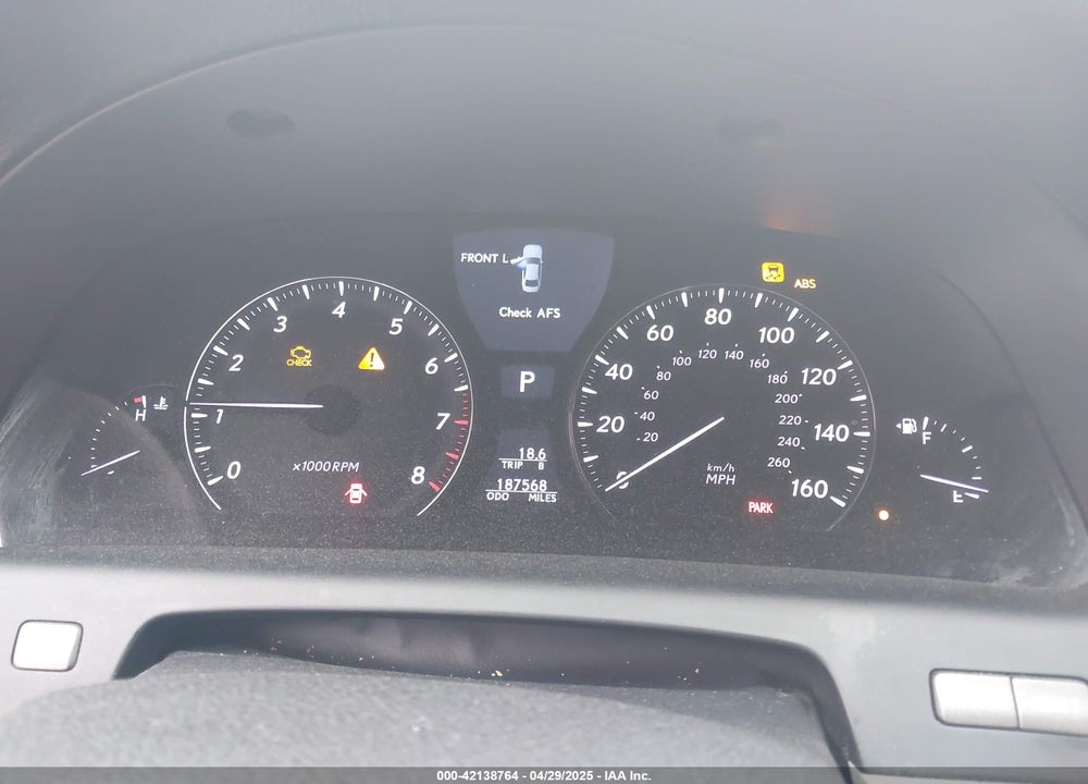 2008 LEXUS LS 460 VIN: JTHBL46F785075472