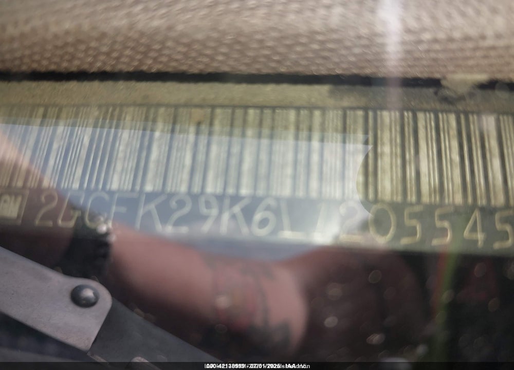 1990 CHEVROLET GMT-400 K2500 VIN: 2GCFK29K6L1205545