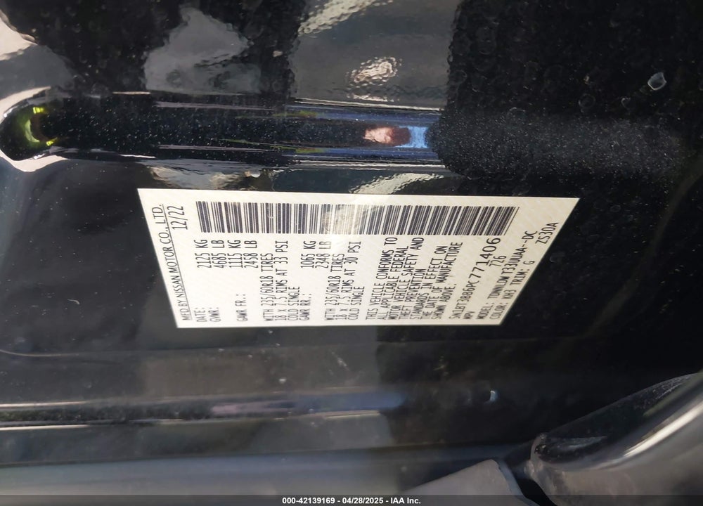 2023 NISSAN ROGUE VIN: 5N1BT3BB6PC771406