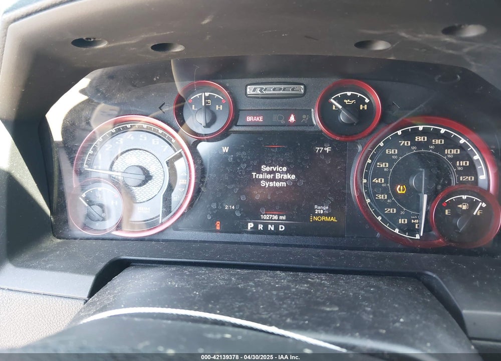 2016 RAM 1500 REBEL VIN: 1C6RR7YT5GS251994