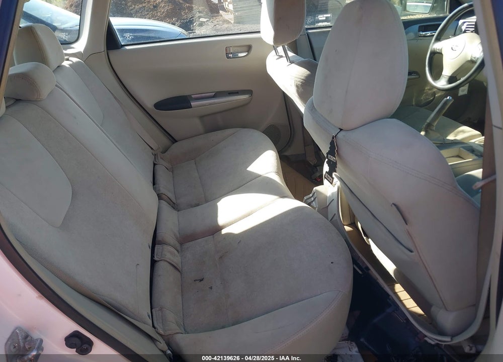 2008 SUBARU IMPREZA VIN: JF1GH61658G833086