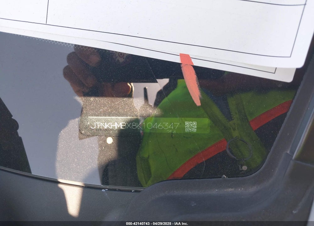 2019 TOYOTA C-HR VIN: JTNKHMBX8K1046347
