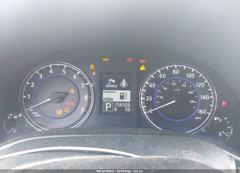 2010 INFINITI G37X VIN: JN1CV6AR4AM253186