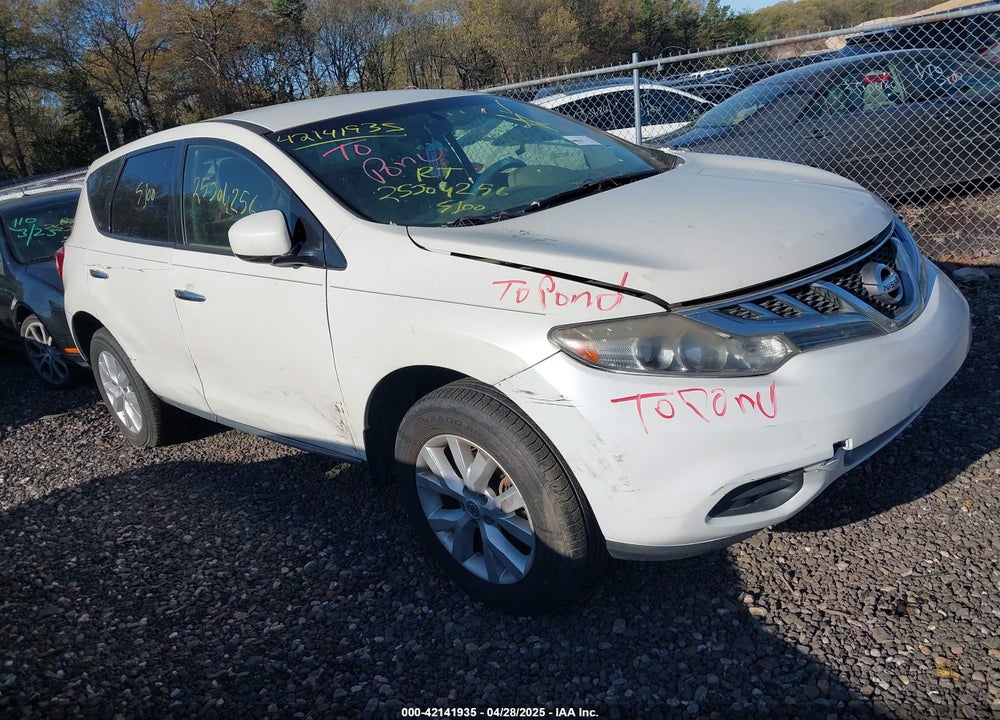 2012 NISSAN MURANO S VIN: JN8AZ1MW0CW232957