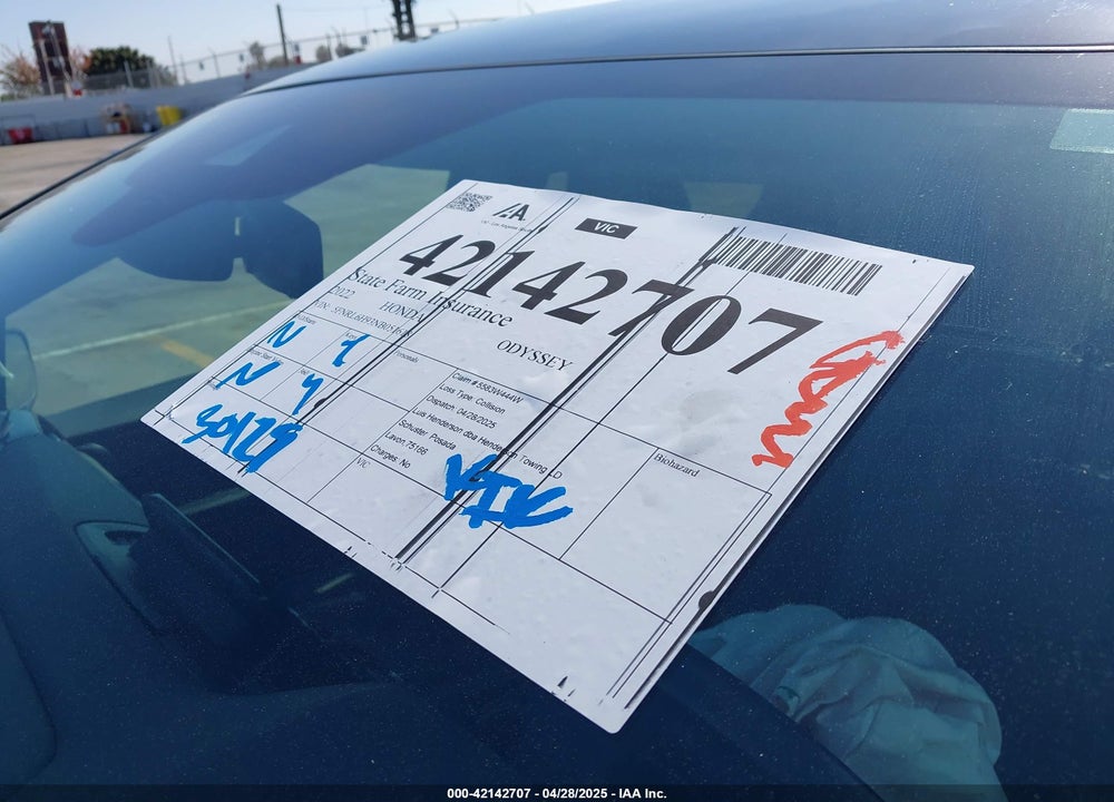 2022 HONDA ODYSSEY ELITE VIN: 5FNRL6H93NB051618
