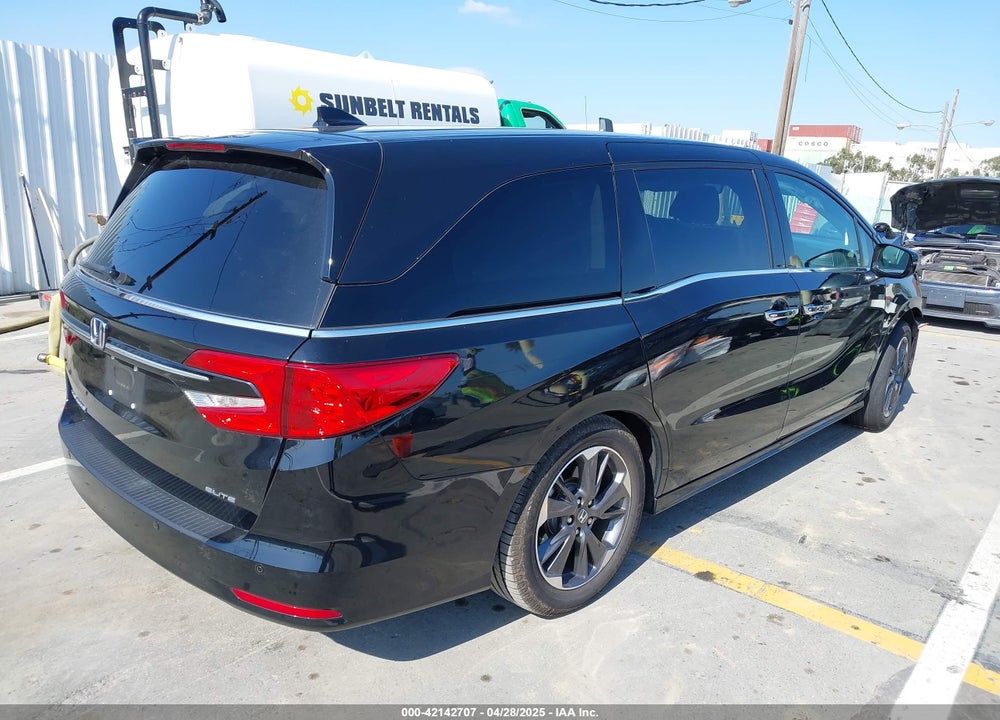 2022 HONDA ODYSSEY ELITE VIN: 5FNRL6H93NB051618