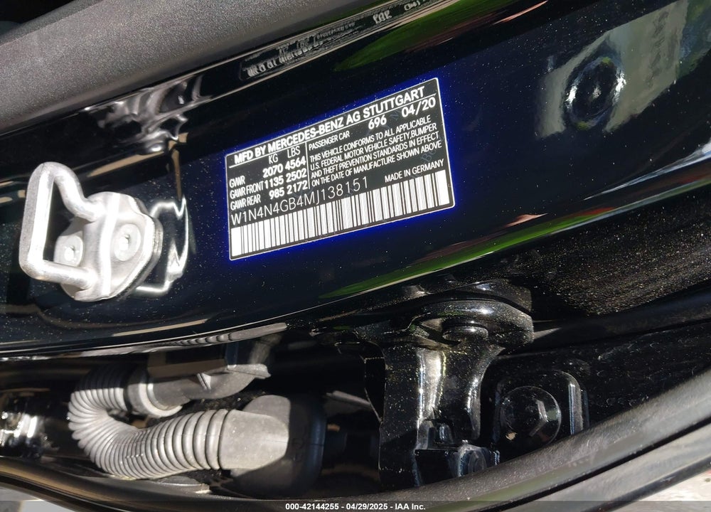 2021 MERCEDES-BENZ GLA 250 VIN: W1N4N4GB4MJ138151