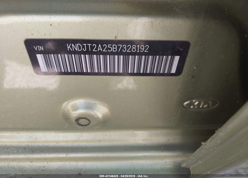 2011 KIA SOUL VIN: KNDJT2A25B7328192