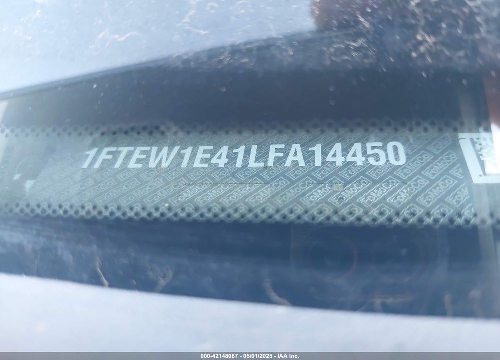 2020 FORD F-150 VIN: 1FTEW1E41LFA14450