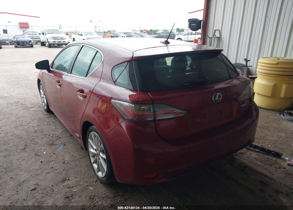 2012 LEXUS CT 200H VIN: JTHKD5BH7C2056067