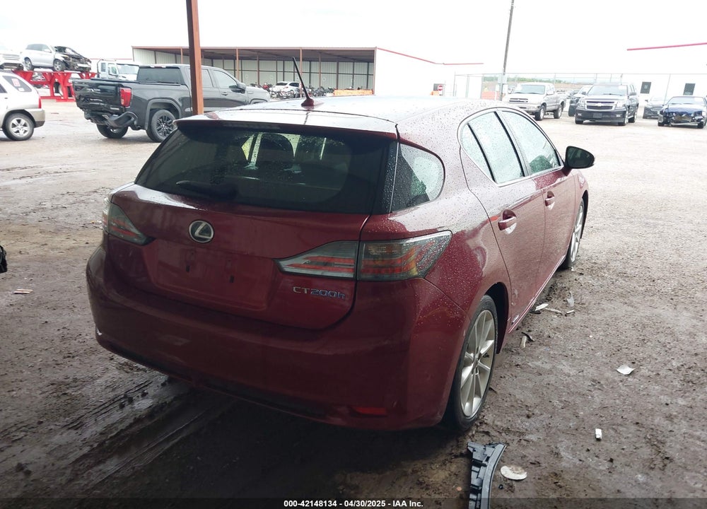 2012 LEXUS CT 200H VIN: JTHKD5BH7C2056067