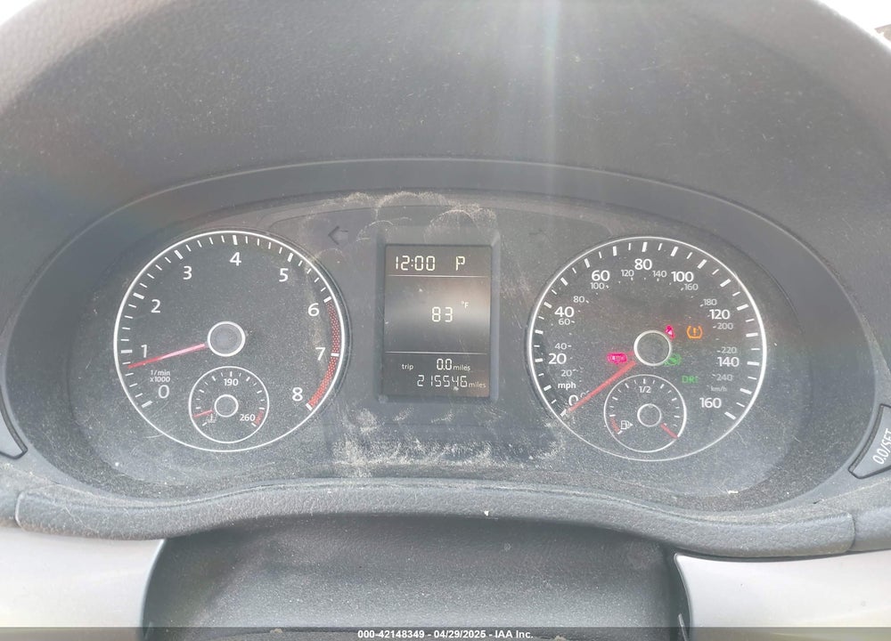 2012 VOLKSWAGEN PASSAT VIN: 1VWAP7A39CC025836