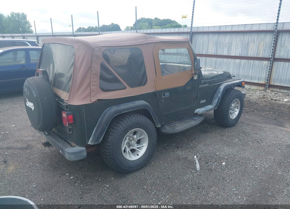 1998 JEEP WRANGLER SE VIN: 1J4FY29P8WP792133