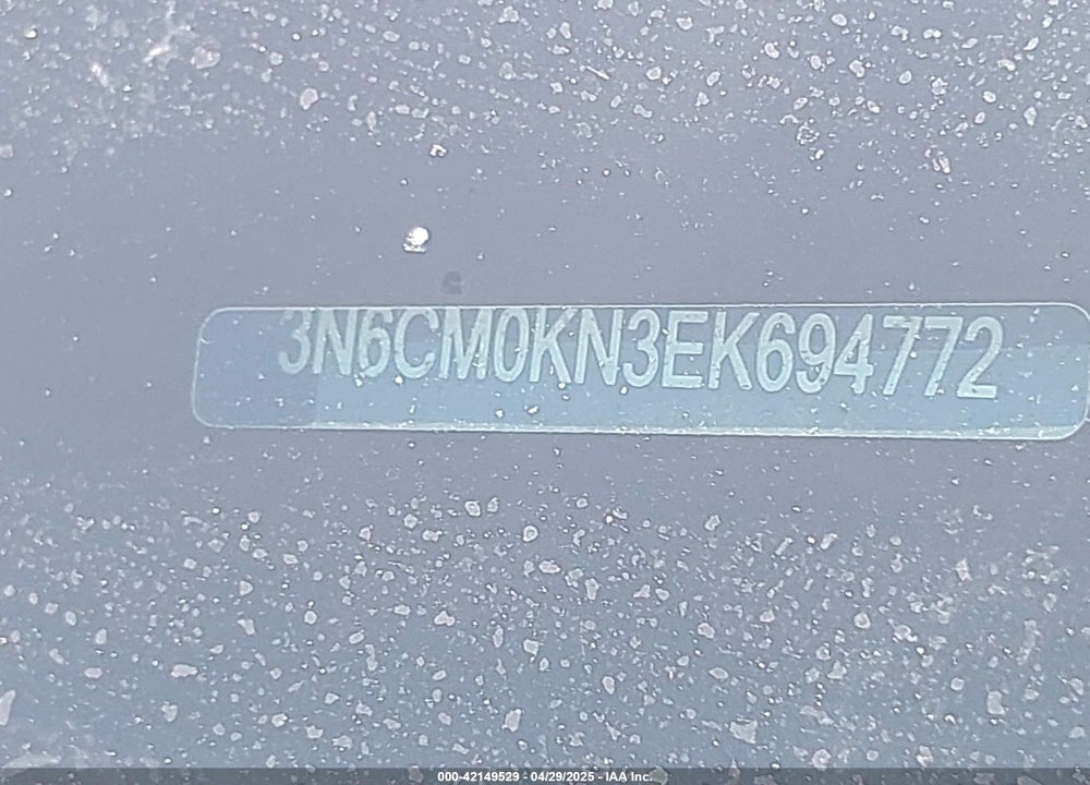 2014 NISSAN NV200 S VIN: 3N6CM0KN3EK694772