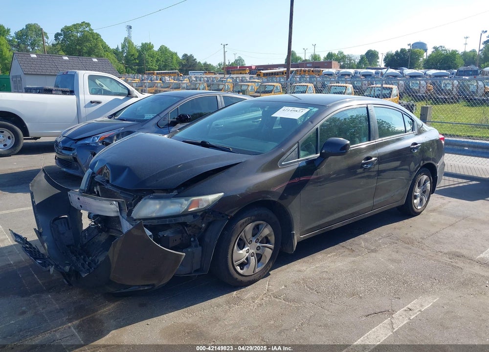 2013 HONDA CIVIC VIN: 2HGFB2F5XDH537125