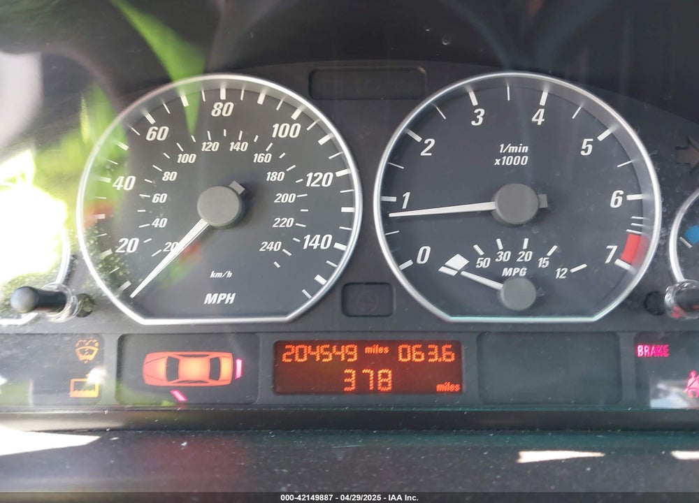 2003 BMW 330CI VIN: WBABN53493JU29395