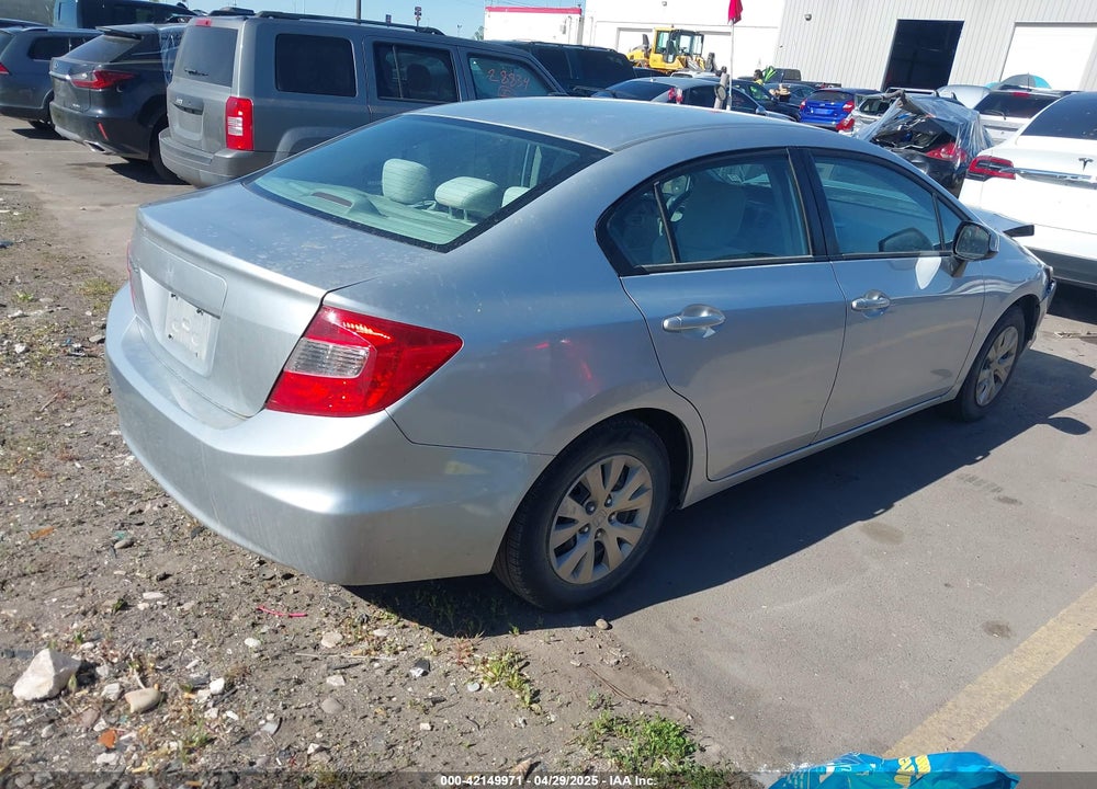 2012 HONDA CIVIC VIN: 2HGFB2F54CH572550