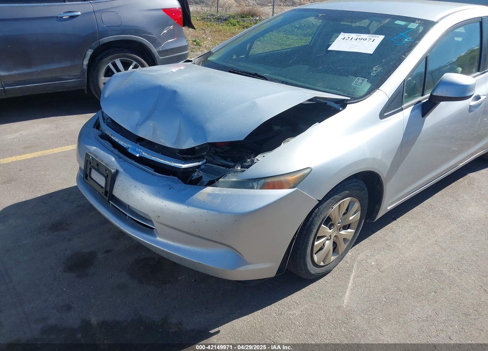2012 HONDA CIVIC VIN: 2HGFB2F54CH572550
