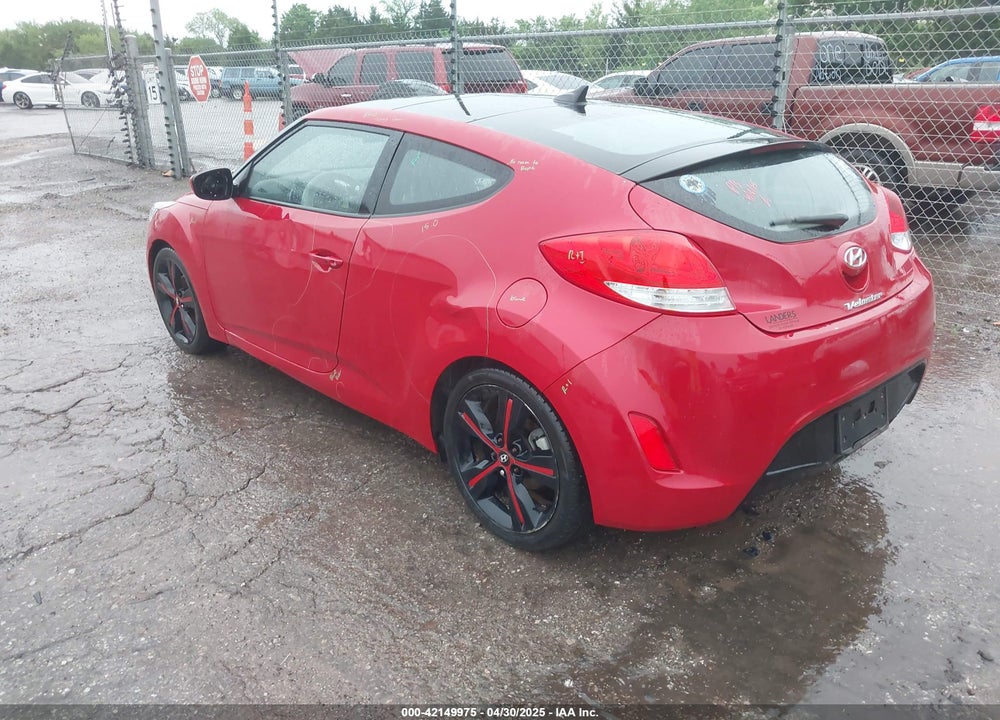2017 HYUNDAI VELOSTER VALUE EDITION VIN: KMHTC6AD3HU322186