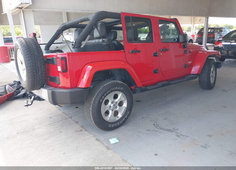 2014 JEEP WRANGLER UNLIMITED SAHARA VIN: 1C4BJWEGXEL179054