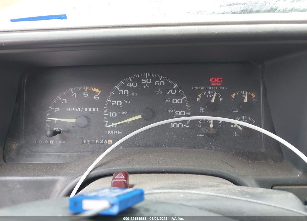 1998 CHEVROLET K2500 FLEETSIDE VIN: 1GCGK29R0WE226301