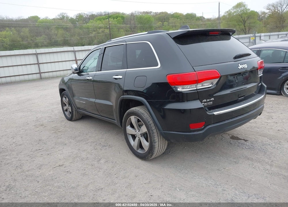 2016 JEEP GRAND CHEROKEE LIMITED VIN: 1C4RJFBG3GC316857