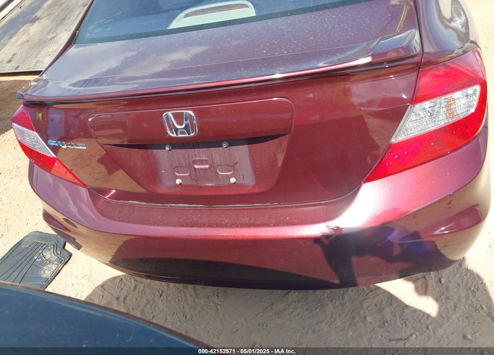 2012 HONDA CIVIC VIN: 19XFB2F83CE322429