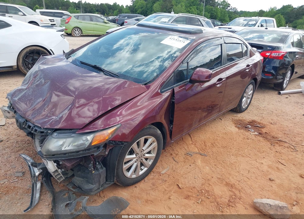 2012 HONDA CIVIC VIN: 19XFB2F83CE322429