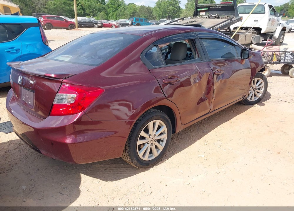 2012 HONDA CIVIC VIN: 19XFB2F83CE322429