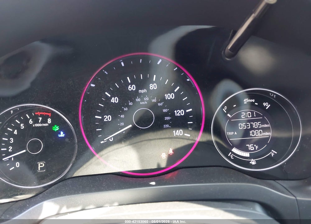 2019 HONDA HR-V LX VIN: 3CZRU5H38KM710281