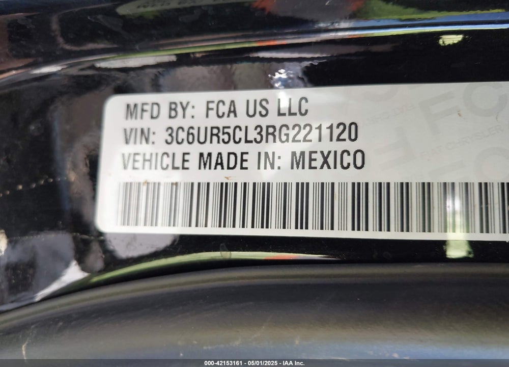 2024 RAM 2500 VIN: 3C6UR5CL3RG221120