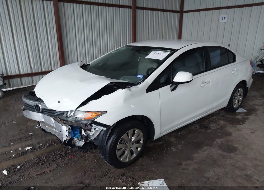 2012 HONDA CIVIC LX VIN: 2HGFB2F50CH598806