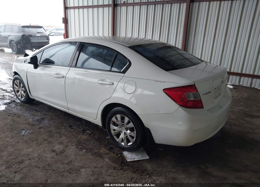 2012 HONDA CIVIC LX VIN: 2HGFB2F50CH598806