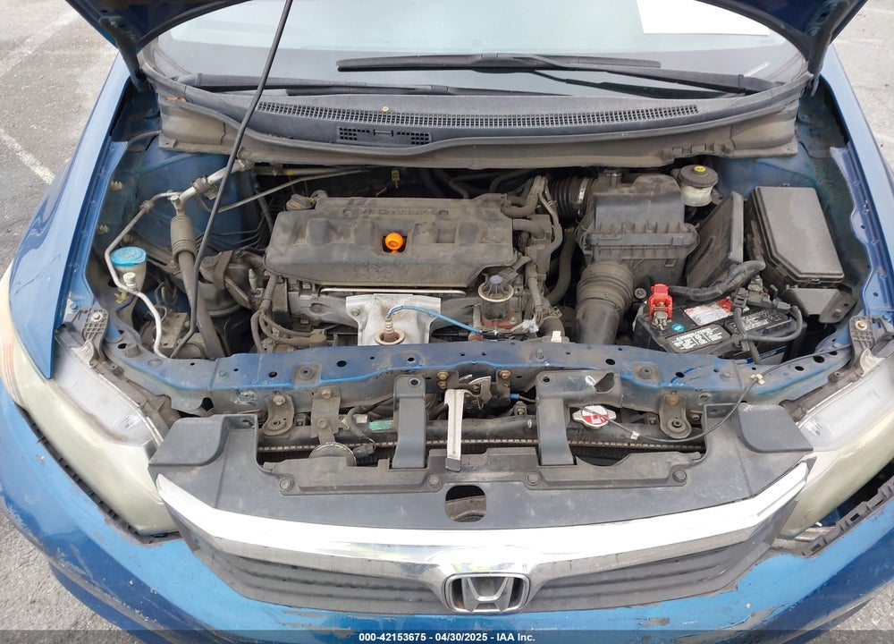2012 HONDA CIVIC LX VIN: 19XFB2F59CE344618