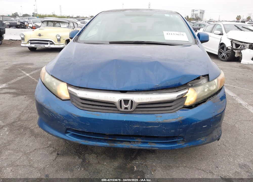 2012 HONDA CIVIC LX VIN: 19XFB2F59CE344618