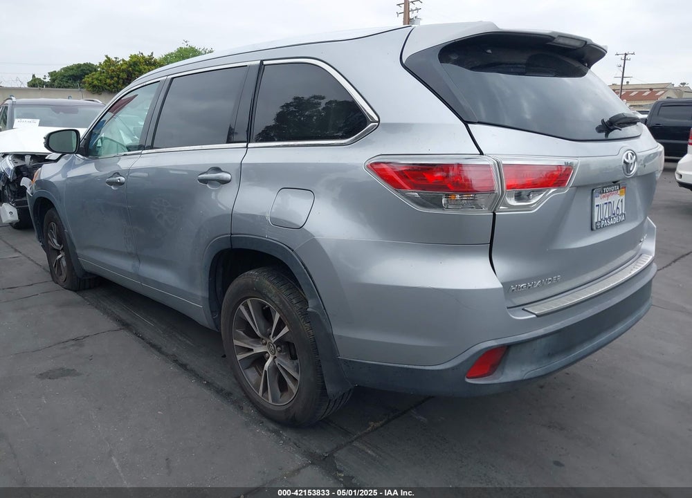 2016 TOYOTA HIGHLANDER XLE V6 VIN: 5TDJKRFH7GS313781