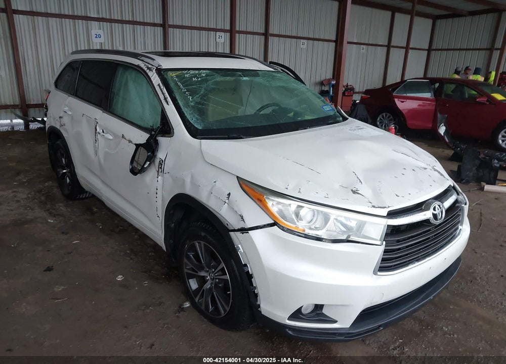 2016 TOYOTA HIGHLANDER VIN: 5TDJKRFH8GS232482