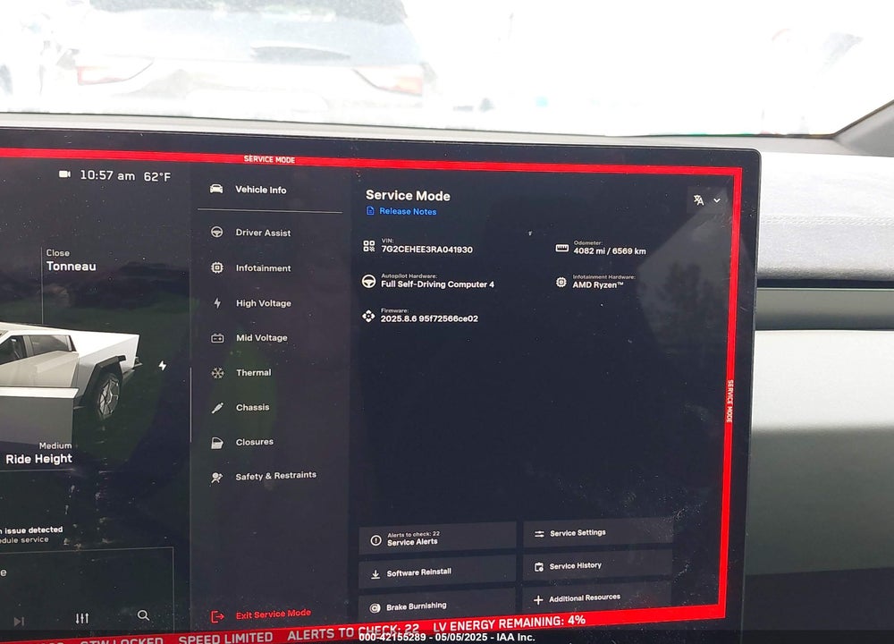 2024 TESLA CYBERTRUCK CYBERBEAST VIN: 7G2CEHEE3RA041930
