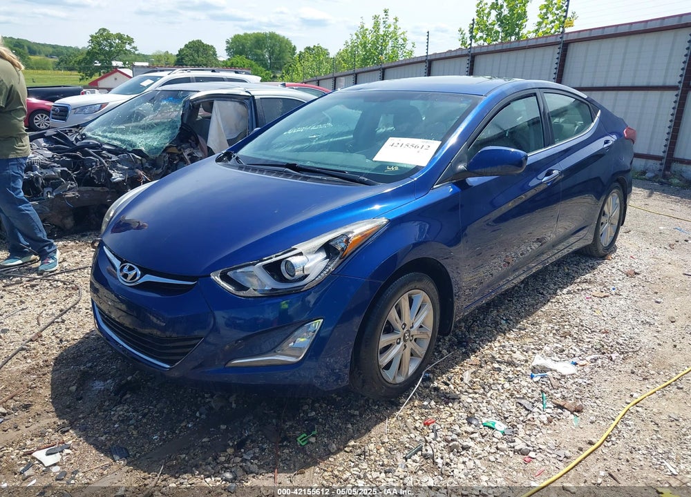 2015 HYUNDAI ELANTRA VIN: 5NPDH4AE7FH592603