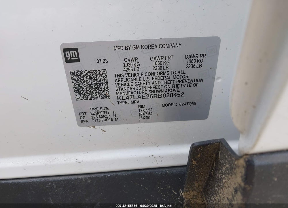 2024 BUICK ENVISTA PREFERRED FWD VIN: KL47LAE26RB028452